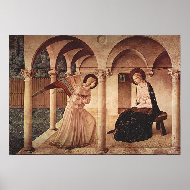 Annunciation (by Fra Angelico) Poster (Front)