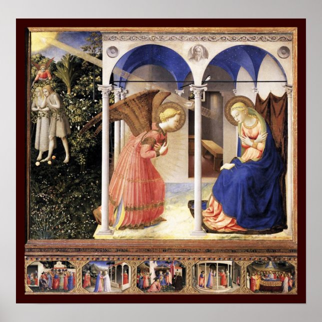 ANNUNCIATION by Fra Angelico Poster (Front)