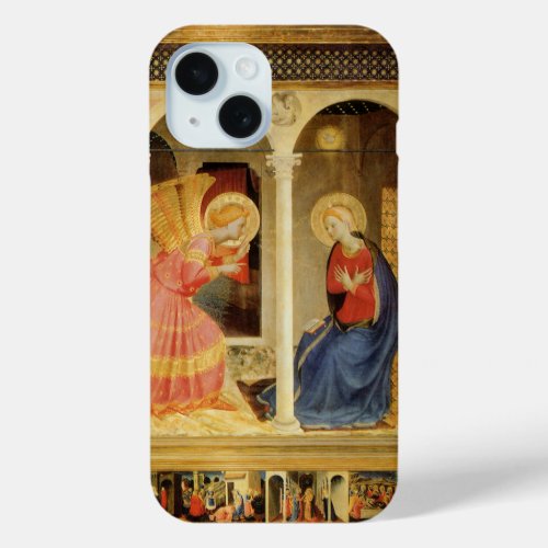 Annunciation by Fra Angelico Renaissance Fine Art iPhone 15 Case