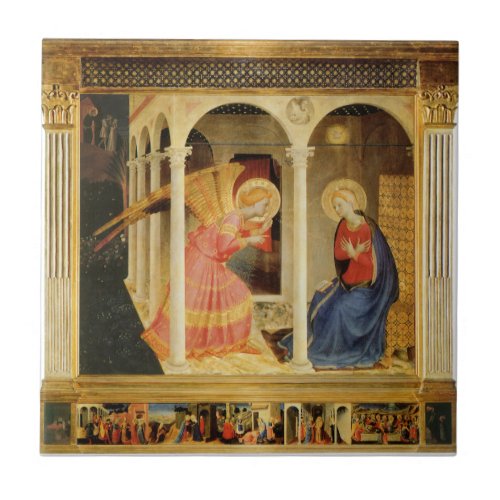 Annunciation by Fra Angelico Renaissance Fine Art Ceramic Tile