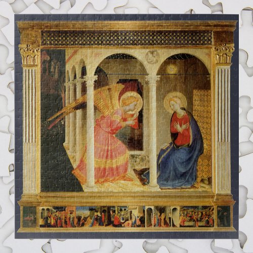 Annunciation by Fra Angelico Renaissance Fine Art Jigsaw Puzzle