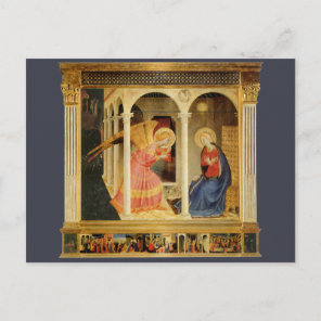 Annunciation by Fra Angelico, Renaissance Fine Art Postcard