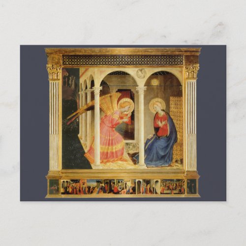 Annunciation by Fra Angelico Renaissance Fine Art Postcard