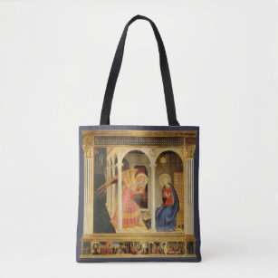 Annunciation by Fra Angelico, Renaissance Fine Art Tote Bag