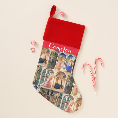 ANNUNCIATION by Fra Beato Angelico  Christmas Stocking