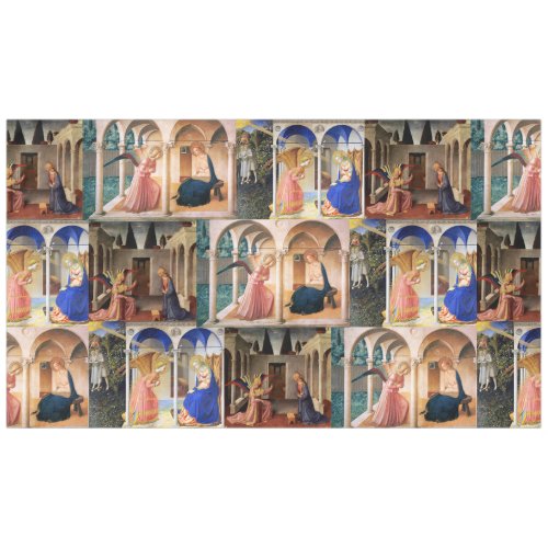 ANNUNCIATION by Fra Beato Angelico Christmas Tablecloth