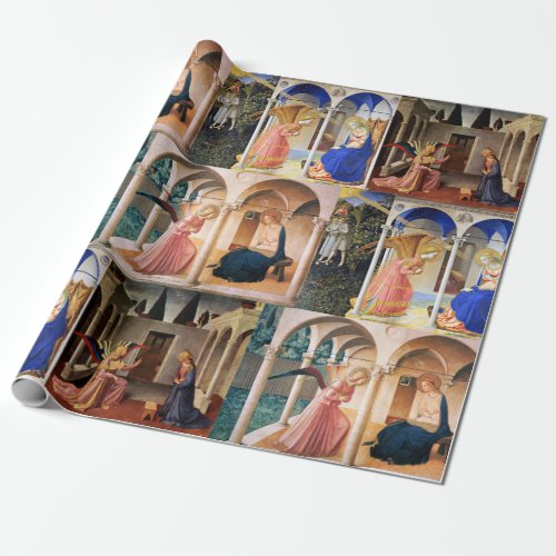 ANNUNCIATION by Fra Beato Angelico Christmas Wrapp Wrapping Paper