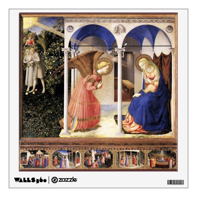 ANNUNCIATION by Fra Beato Angelico Wall Decal (Front)