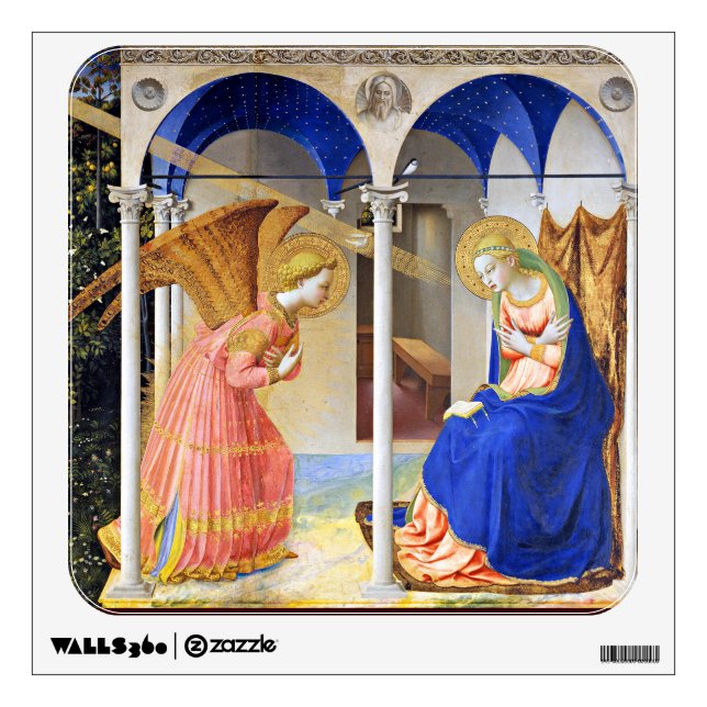 ANNUNCIATION by Fra Beato Angelico Wall Decal (Front)