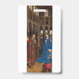 Annunciation by Jan van Eyck Badge