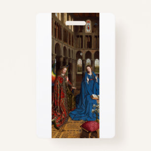 Annunciation by Jan van Eyck Badge
