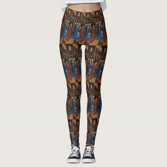 Annunciation by Jan van Eyck Leggings (Front)