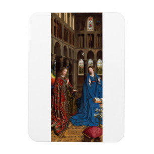 Annunciation by Jan van Eyck Magnet