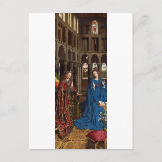 Annunciation by Jan van Eyck Postcard (Front)