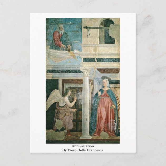 Annunciation By Piero Della Francesca Postcard Zazzle