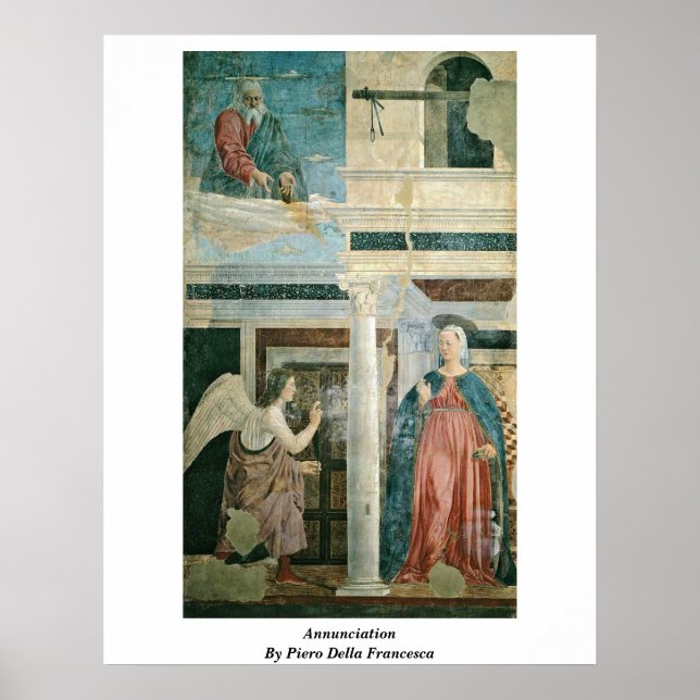 Annunciation By Piero Della Francesca Poster (Front)