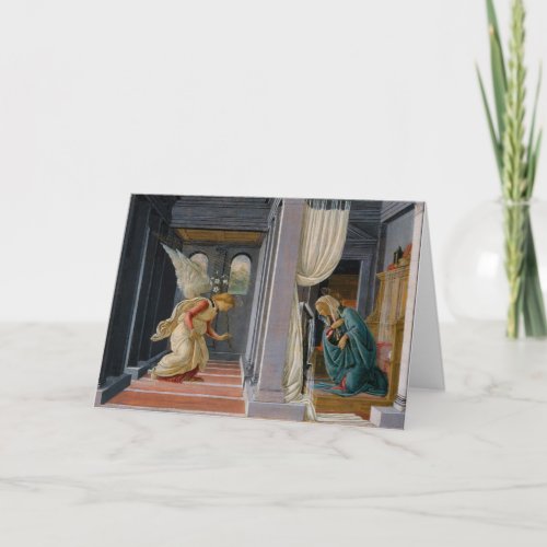 Annunciation by Sandro Botticelli Card