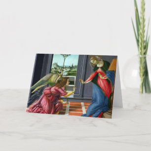 Annunciation by Sandro Botticelli Card