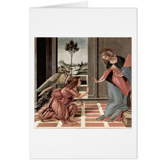 Annunciation By Sandro Botticelli Cards (Front)