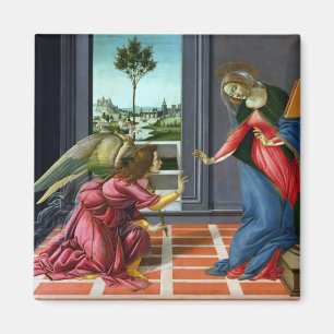 Annunciation by Sandro Botticelli Magnet