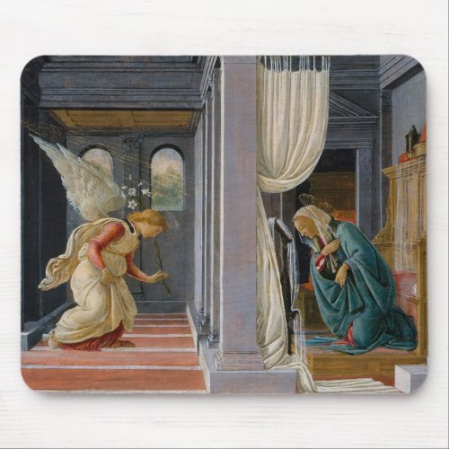 Annunciation by Sandro Botticelli Mouse Pad