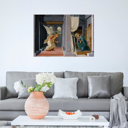 Annunciation by Sandro Botticelli Poster
