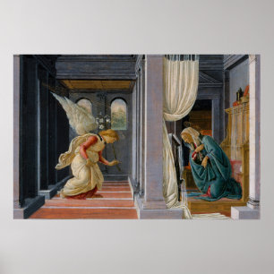 Annunciation by Sandro Botticelli Poster
