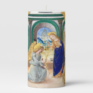 Annunciation Christmas   Pillar Candle
