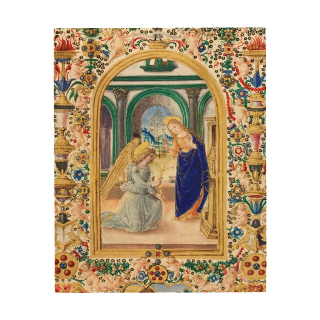 Annunciation Christmas Wood Wall Art (Front)