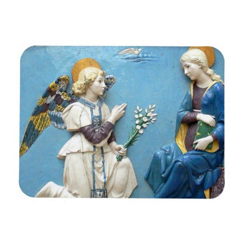 Annunciation Madonna Renaissance Della Robbia Blue Magnet