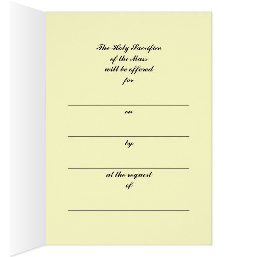 Annunciation Mass Card (Inside (Right))