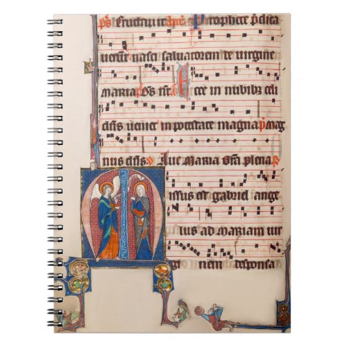 Annunciation Medieval Illuminated Manuscript Notebook
