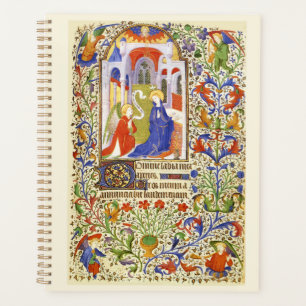 Annunciation Medieval illumination Planner