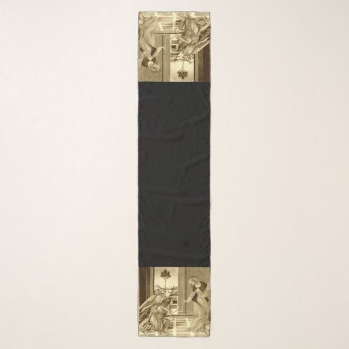 Annunciation of Blessed Virgin Mary by Botticelli  Scarf