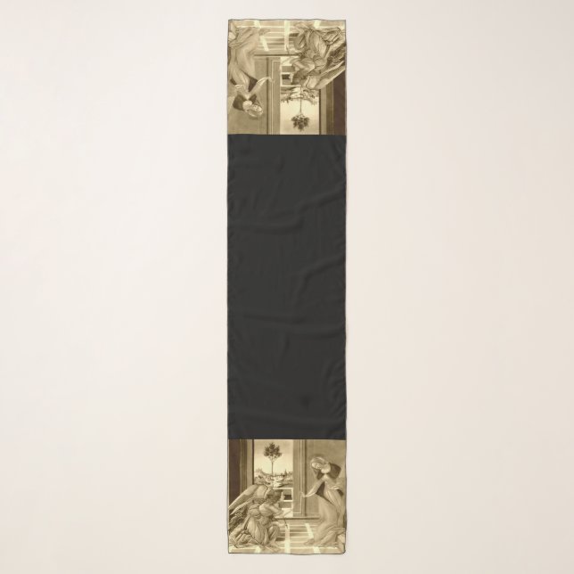 Annunciation of Blessed Virgin Mary by Botticelli  Scarf (Front)