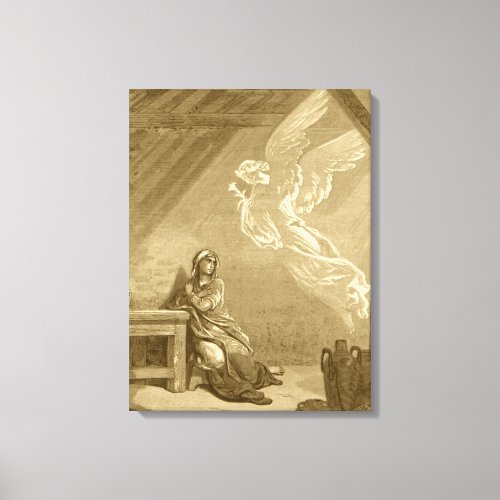 Annunciation of Blessed Virgin Mary Canvas Print