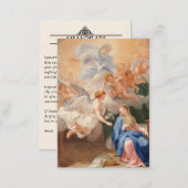 Annunciation of Mary Memorare Prayer Holy Cards (Front/Back)