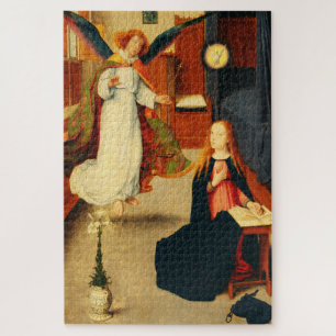 Annunciation of Virgin Mary by Gerard David Jigsaw Puzzle