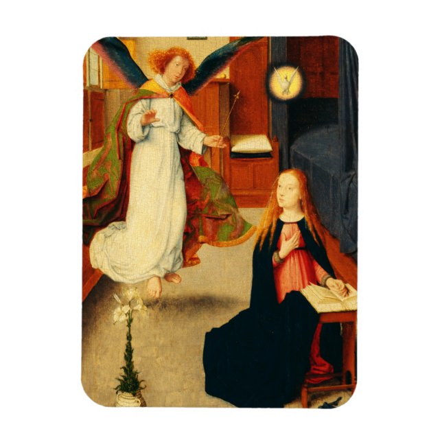 Annunciation of Virgin Mary by Gerard David Magnet (Vertical)