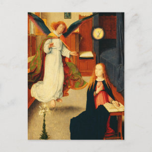 Annunciation of Virgin Mary Gerard David Postcard