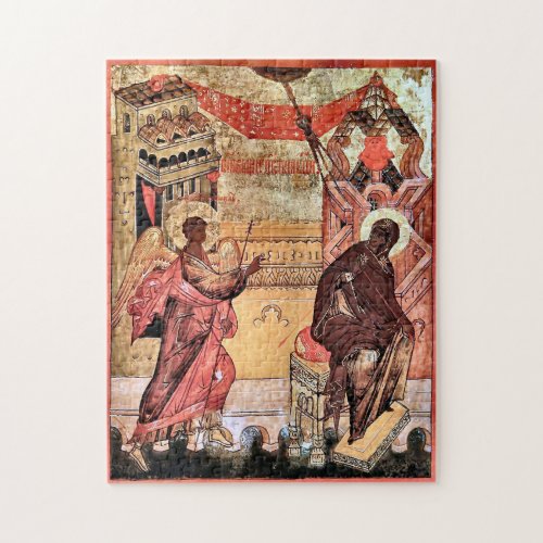 Annunciation Orthodox Christian Byzantine Icon  Jigsaw Puzzle