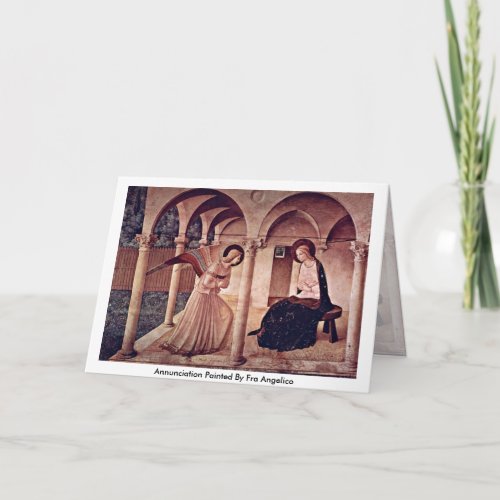 Annunciation Panted By Fra Angelico Card