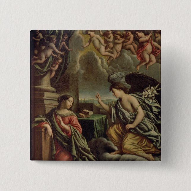 Annunciation Pinback Button (Front)