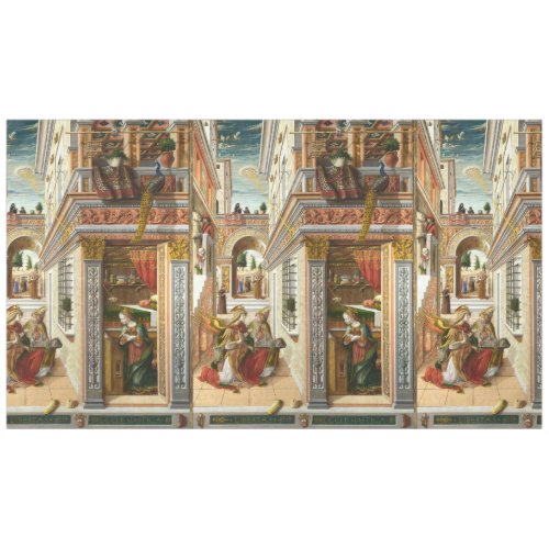 Annunciation Saint Emidius and an UFO by Crivelli Tablecloth