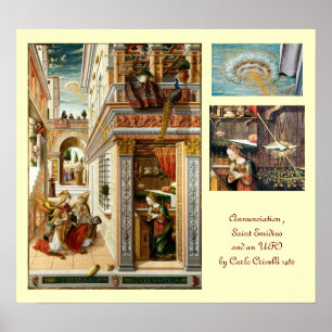 Annunciation ,Saint Emidius and an UFO Poster