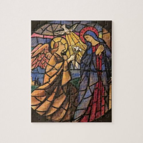 Annunciation Stained Glass Window Puzzle Italy