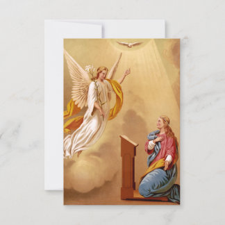 Annunciation to the Blessed Virgin Mary Holy Card