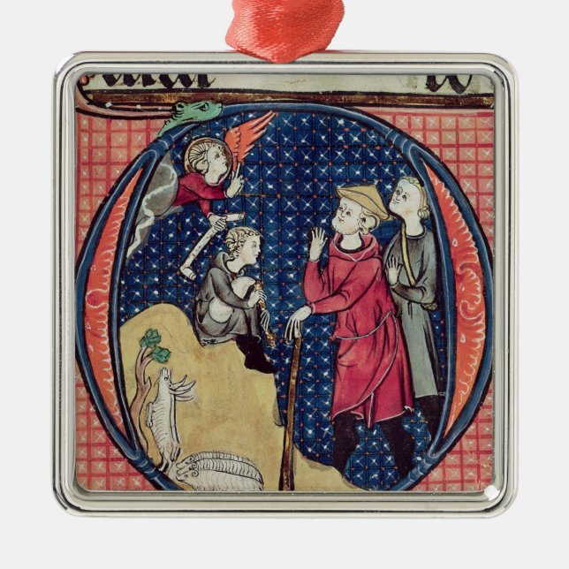 Annunciation to the Shepherds Metal Ornament (Front)