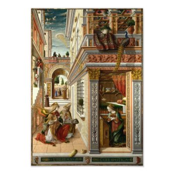 Annunciation With St. Emidius  1486 Photo Print by masterpiece_museum at Zazzle