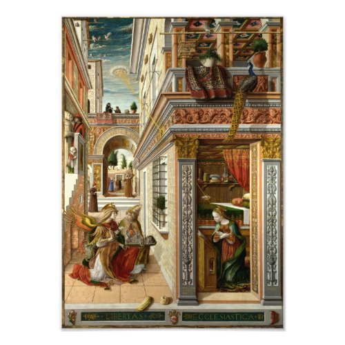 Annunciation With St Emidius 1486 Photo Print